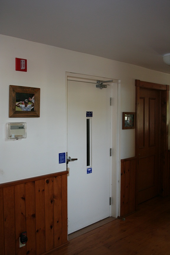 The elevator in the lodge to get to the second floor.